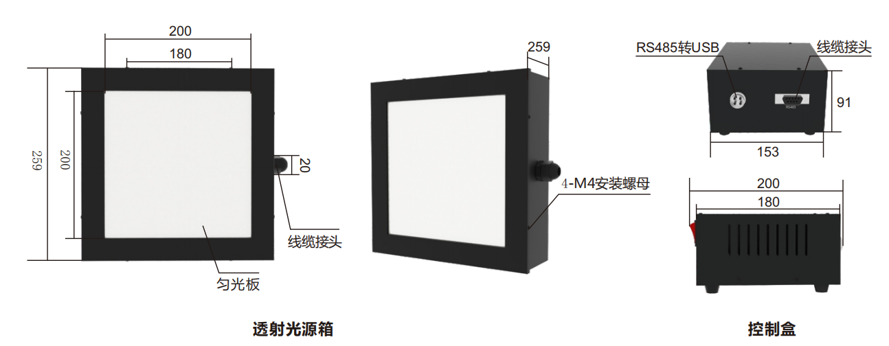 T-200RGBW 透射灯箱 图2