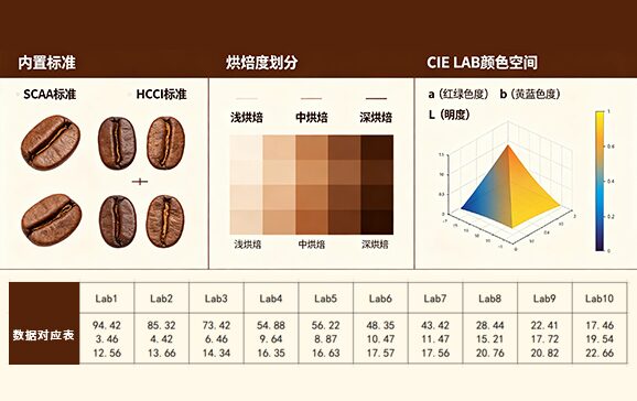 1.专业咖啡指标,精准量化烘焙度