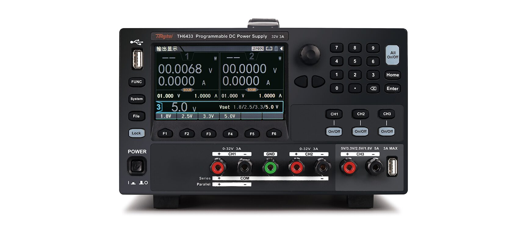 TH6433 多通道可编程线性源载一体电源