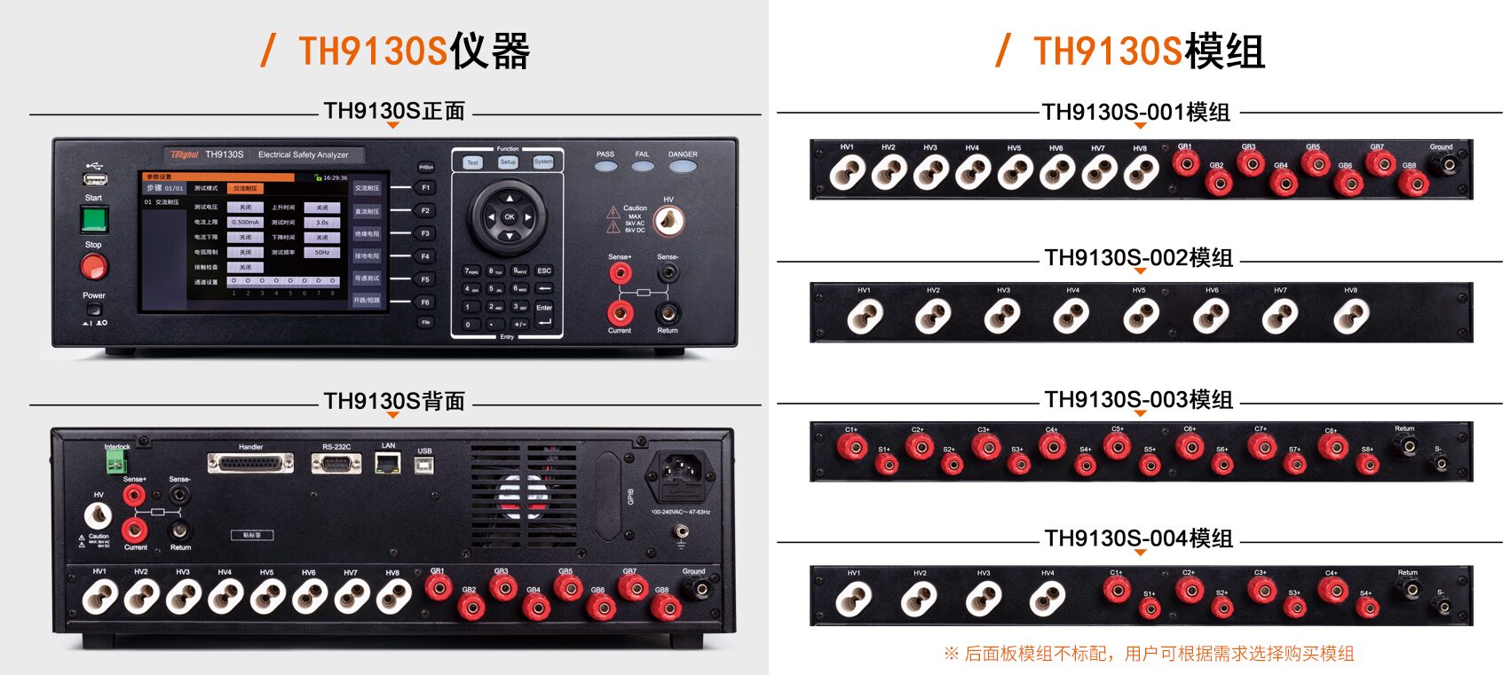 TH9130S 多通道高功率耐压接地测试仪 图3