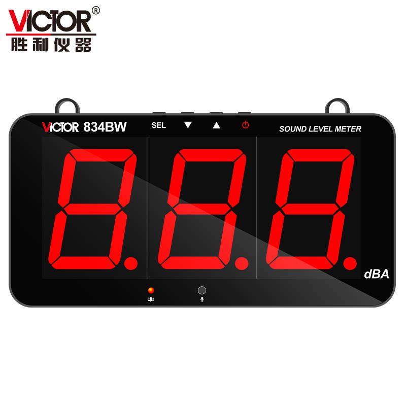 VICTOR 834BW (带蓝牙、WIFI、语音报警）/ VICTOR 834M 壁挂式噪音计