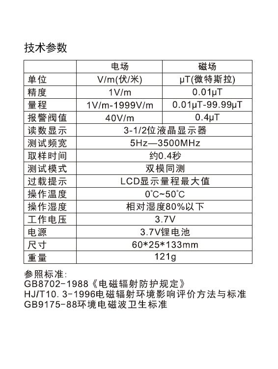 VICTOR 825A电磁辐射测试仪