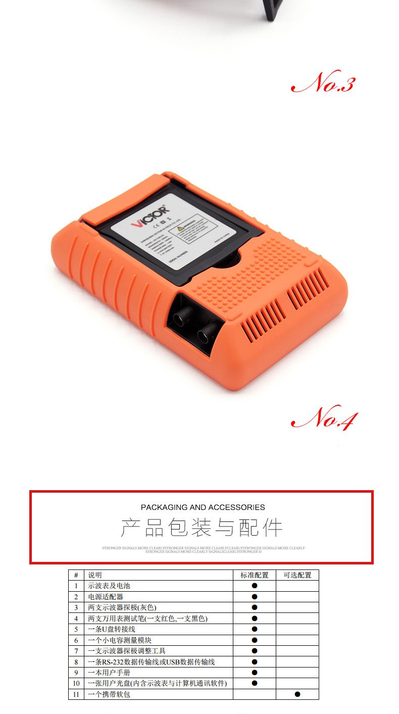 VICTOR 220/2061/2101双通道手持式示波表