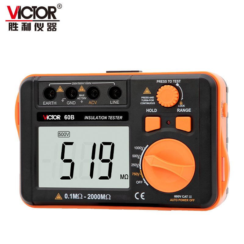 VICTOR 60B数字兆欧表