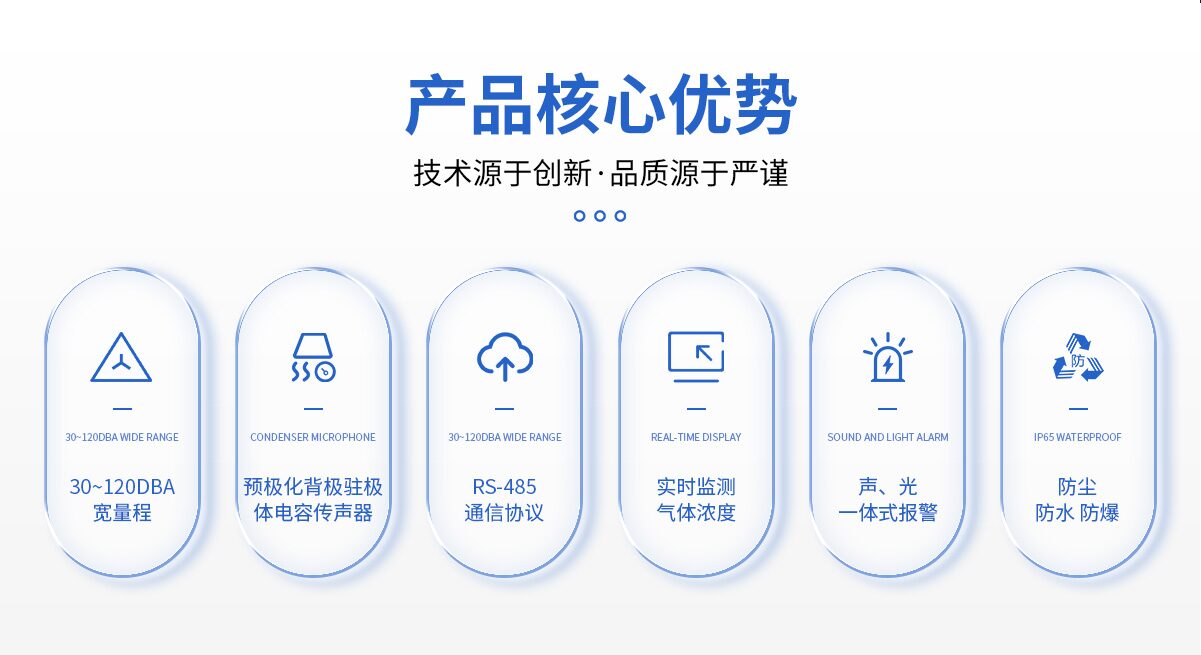 中安探测S500-ZY噪声探测器_固定式_A计权频率计权_快速慢速双模式 图3