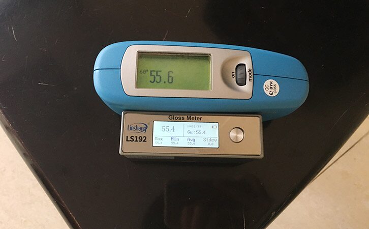 光泽度仪测量数据对比图