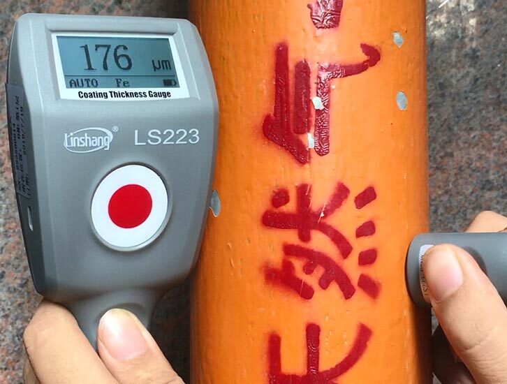 LS223涂层测厚仪测量防腐层
