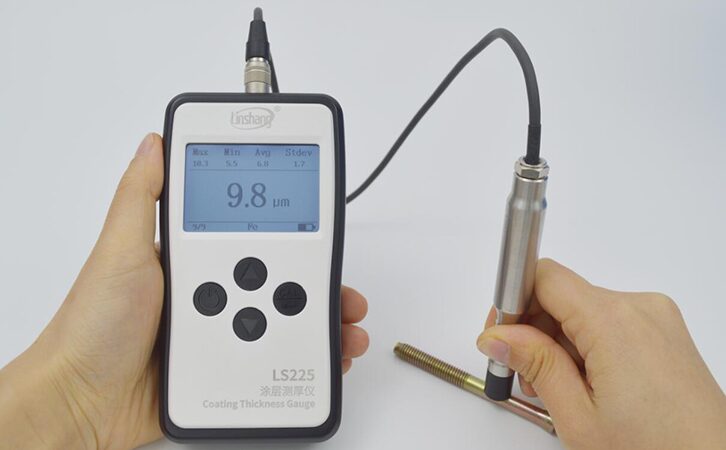 涂镀层测厚仪LS225+F500测量五金件 涂镀层测厚仪LS225+F500测量五金件