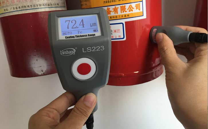 涂层测厚仪LS223测量灭火器涂层
