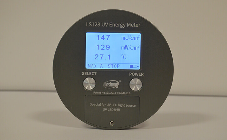 UV能量测试仪LS128实测界面 UV能量测试仪LS128实测界面