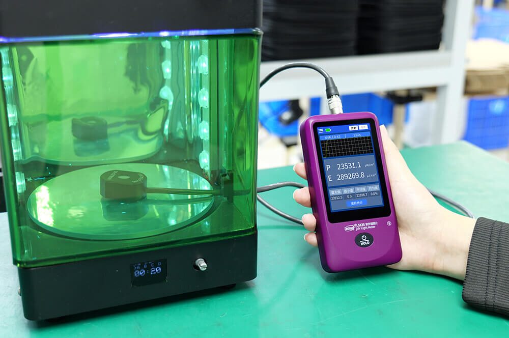 林上LS135紫外辐照计测量3D打印固化灯辐照度