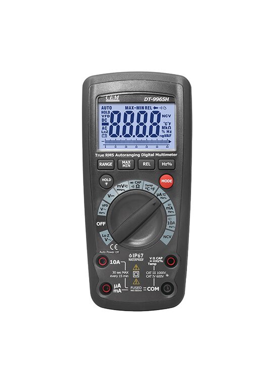 DT-9965H 工业型6000位真有效值万用表