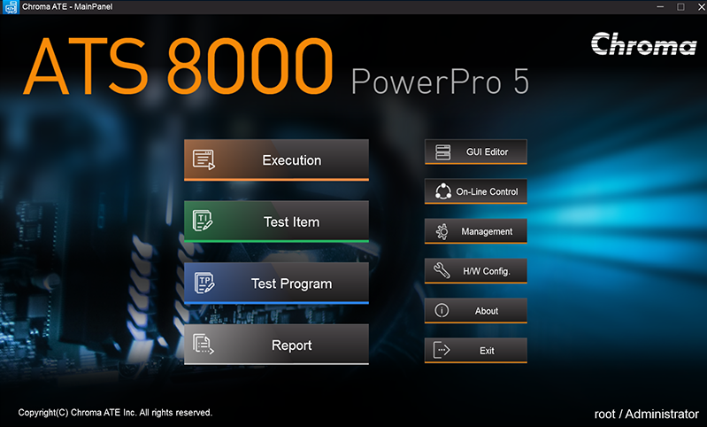 Chroma 8000 ATS SoftPanel