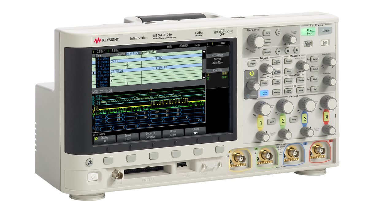 MSOX3104A 混合信号示波器：1 GHz，4 个模拟通道和 16 个数字通道 图2