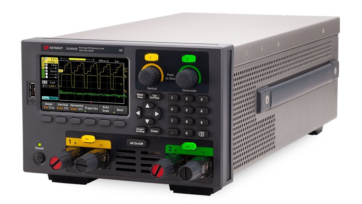 EL34243A 600W 台式电子负载，包含双路输入 150 V，60 A，300 W 图3