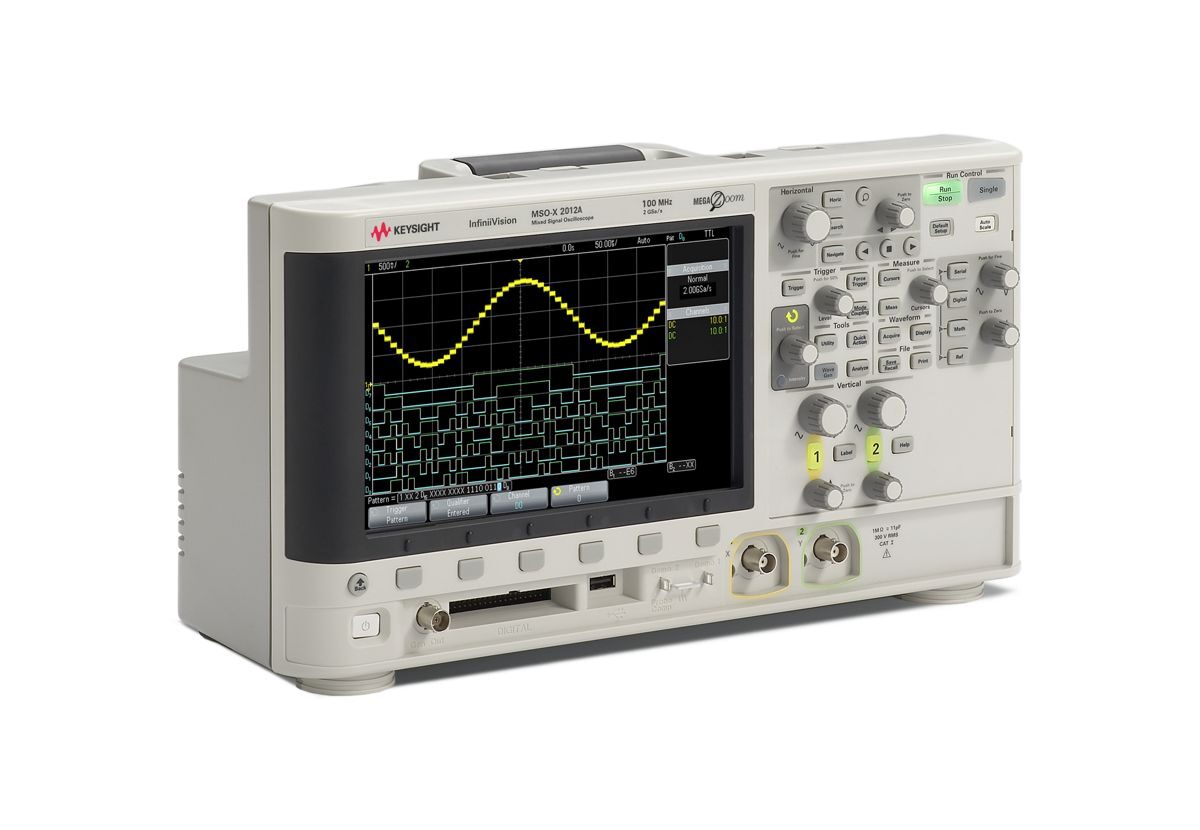 MSOX2012A 混合信号示波器：100 MHz，2 个模拟通道和 8 个数字通道 图2