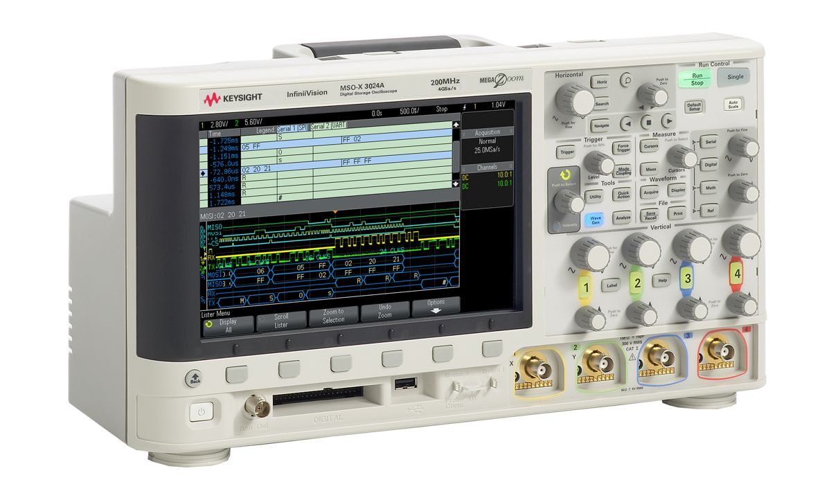 MSOX3024A 混合信号示波器：200 MHz，4 个模拟通道和 16 个数字通道 图3