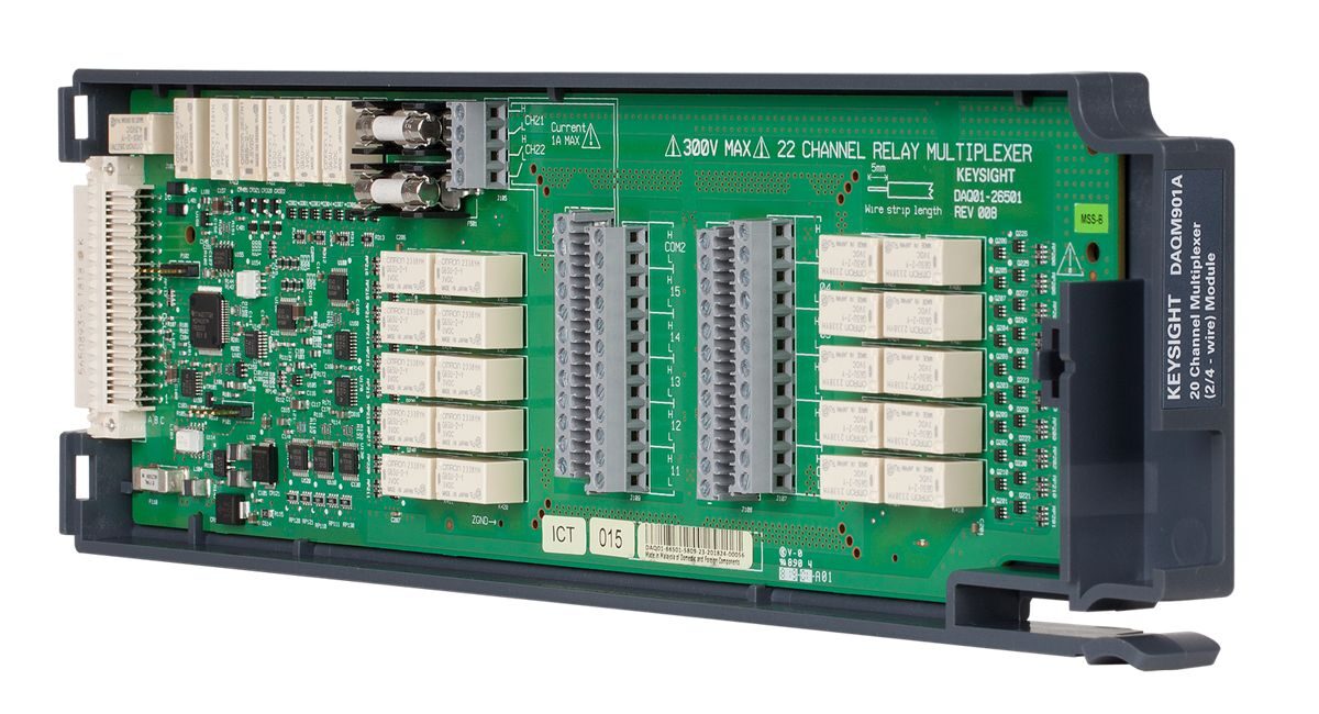 DAQ970SB 3插槽数据采集主机以及2个20通道开关模块和1个20通道多路复用器模块 图3