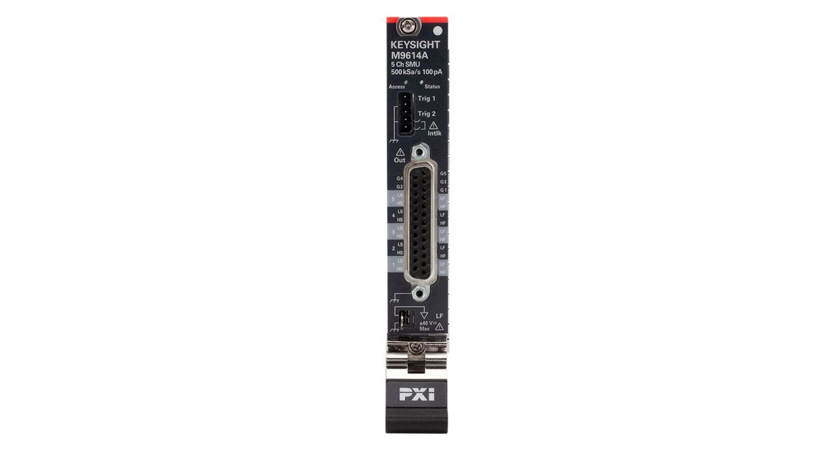 M9614A PXIe 5通道源表模块，500 kSa/s，100 pA，30 V，500 mA 图2