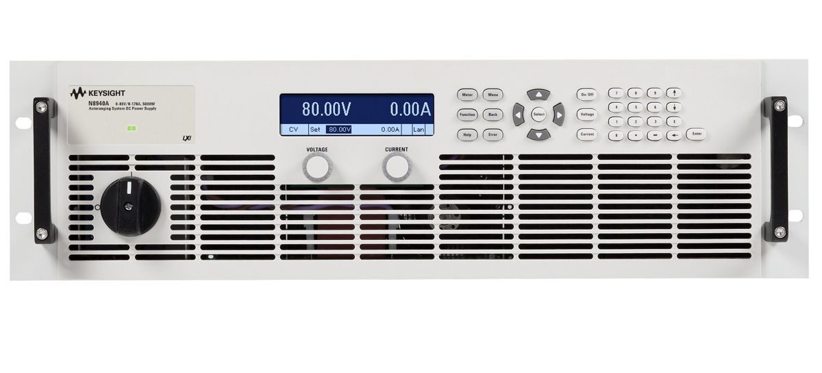 N8940A 自动量程调节直流电源，80 V，170 A，5000 W，400 VAC