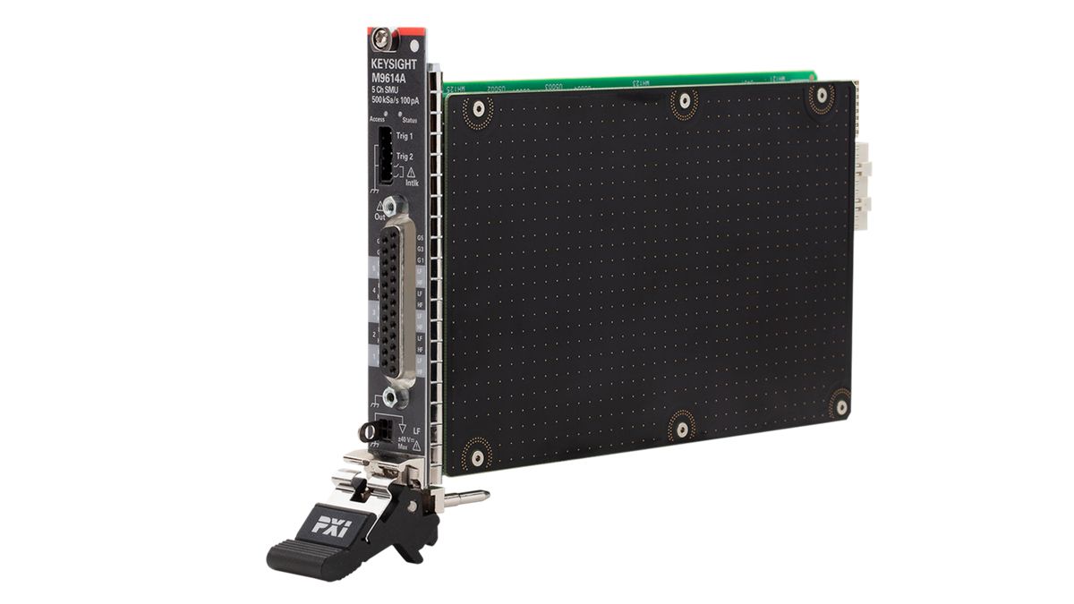M9614A PXIe 5通道源表模块，500 kSa/s，100 pA，30 V，500 mA 图3