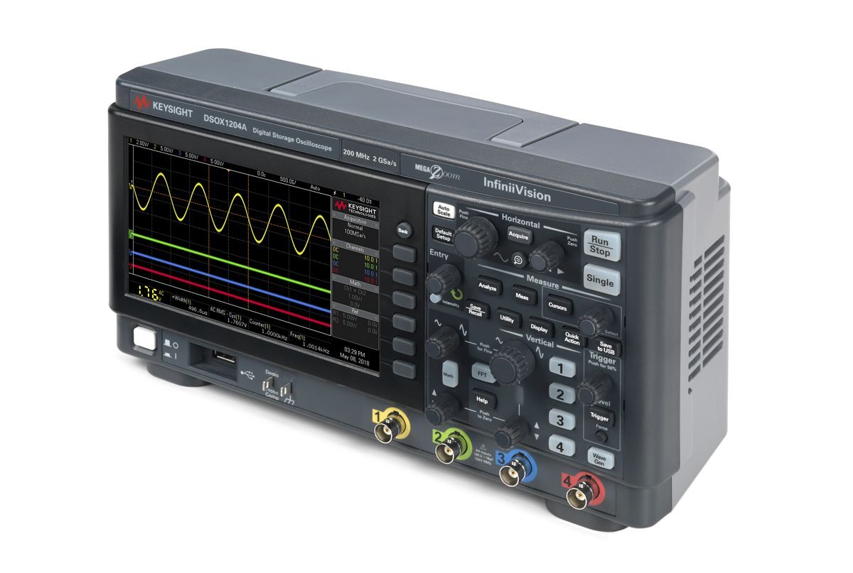 DSOX1204A 示波器：70/100/200 MHz，4 个模拟通道 图2