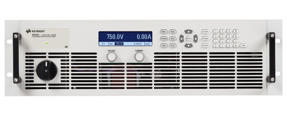 N8935A 自动量程调节直流电源，750 V，60 A，15000 W，208 VAC