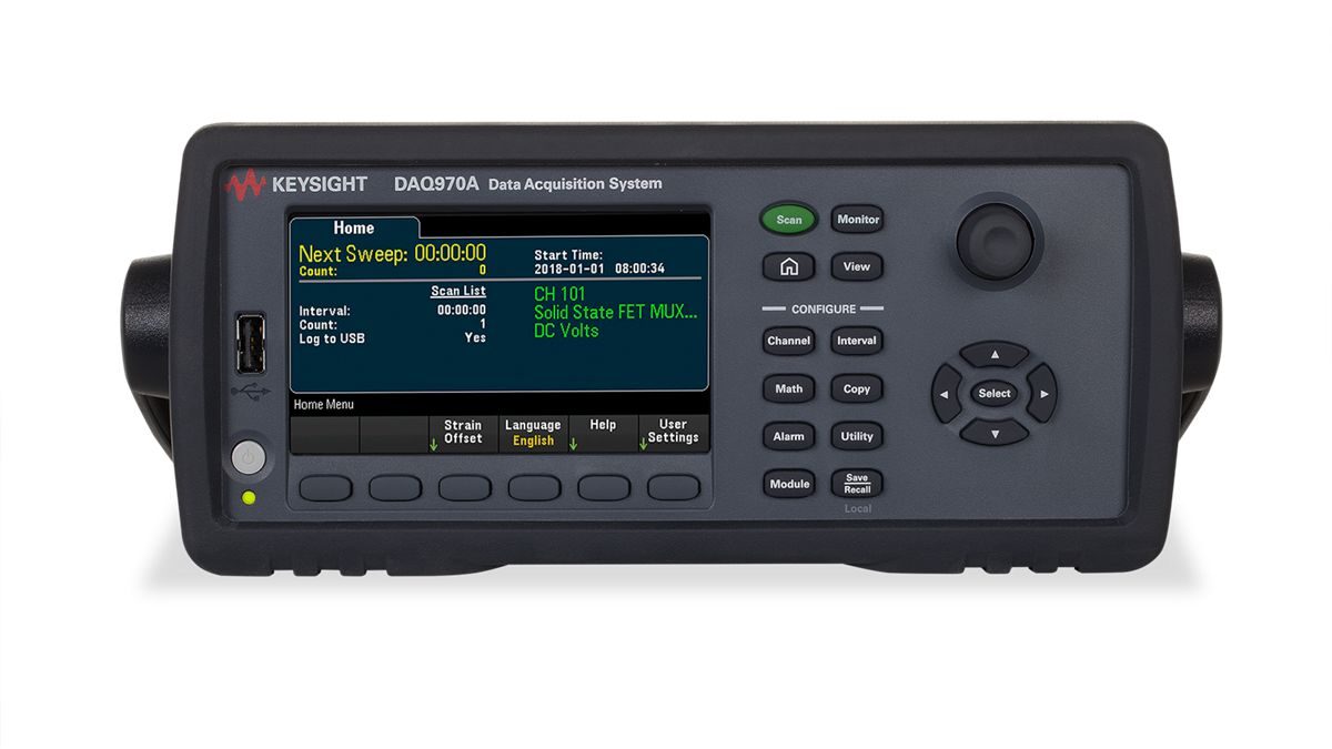 DAQ970MB 3插槽数据采集主机以及3个20通道多路复用器模块