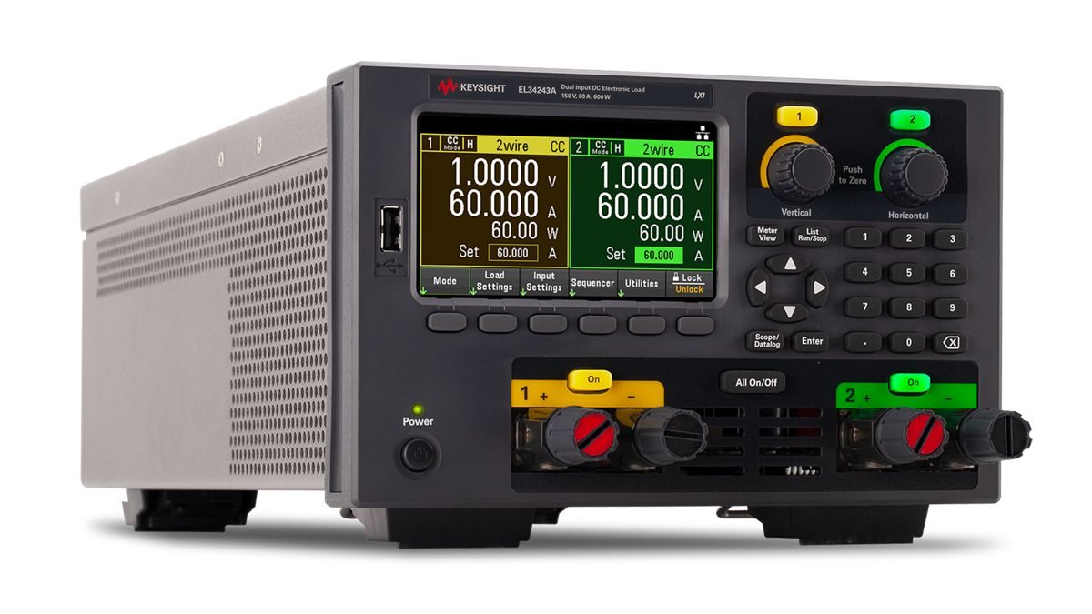EL34243A 600W 台式电子负载，包含双路输入 150 V，60 A，300 W 图2