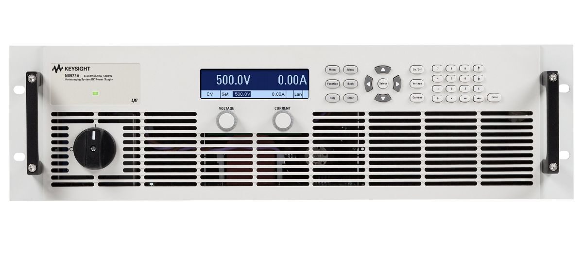 N8923A 自动量程调节直流电源，500 V，30 A，5000 W，208 VAC