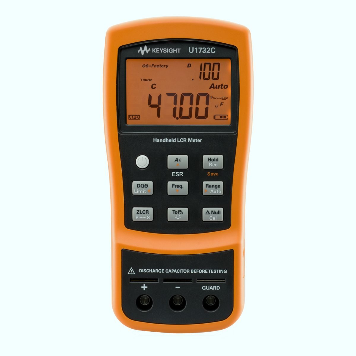 U1732C 100Hz/120Hz/1kHz/10kHz 手持式 LCR 表