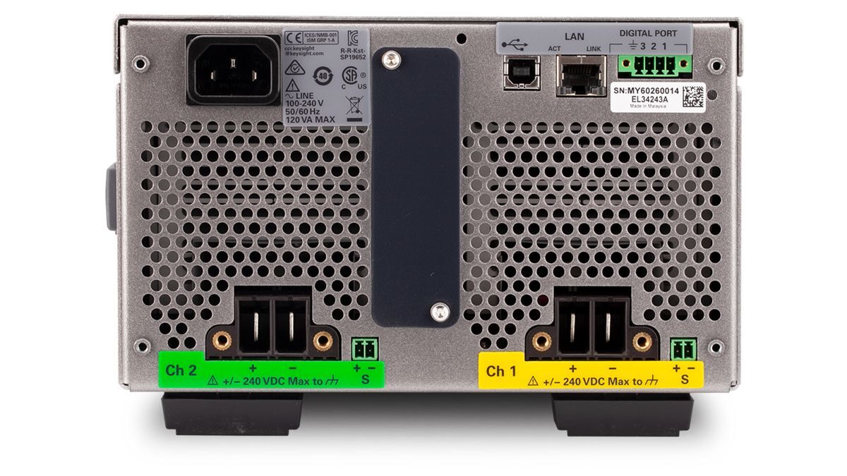 EL34243A 600W 台式电子负载，包含双路输入 150 V，60 A，300 W 图4