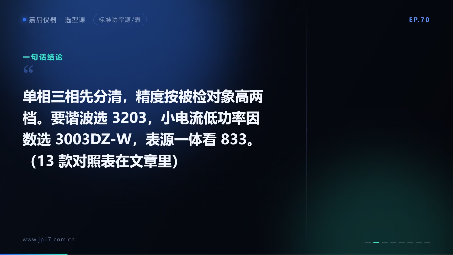 程控标准功率源怎么选